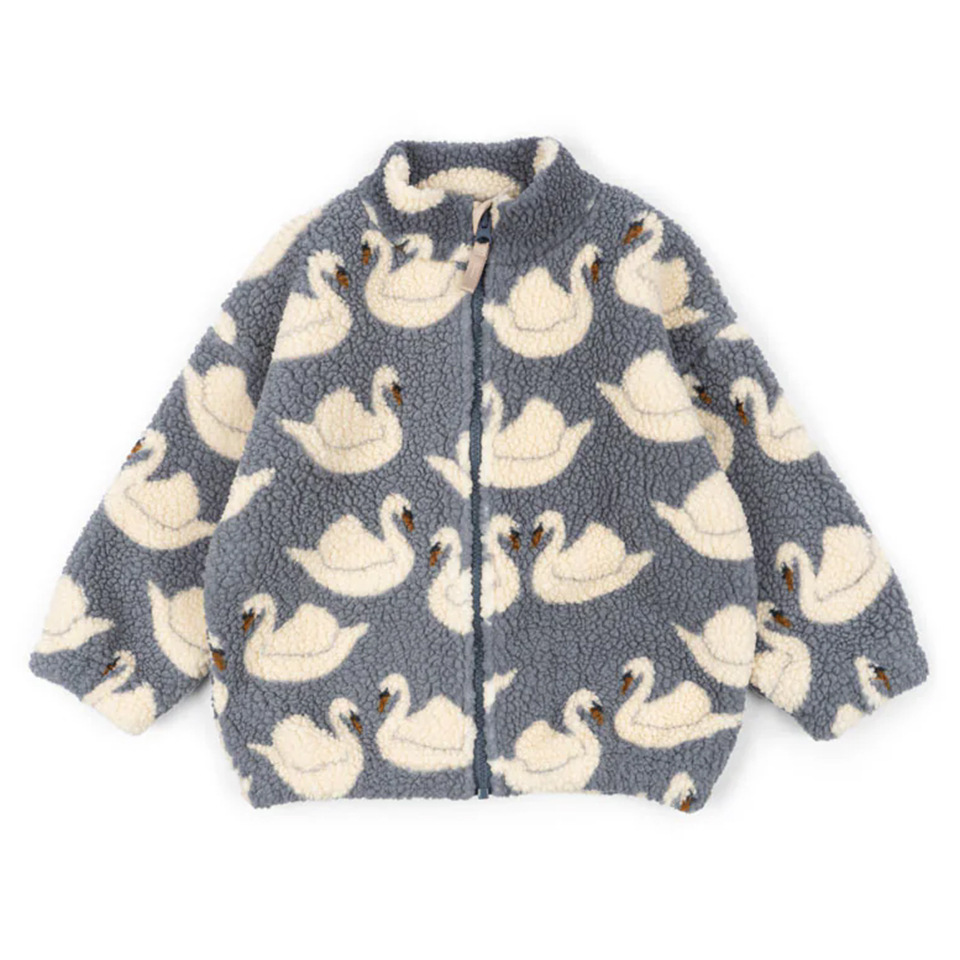 Girls’ Lambswool Zip-Up Jacket