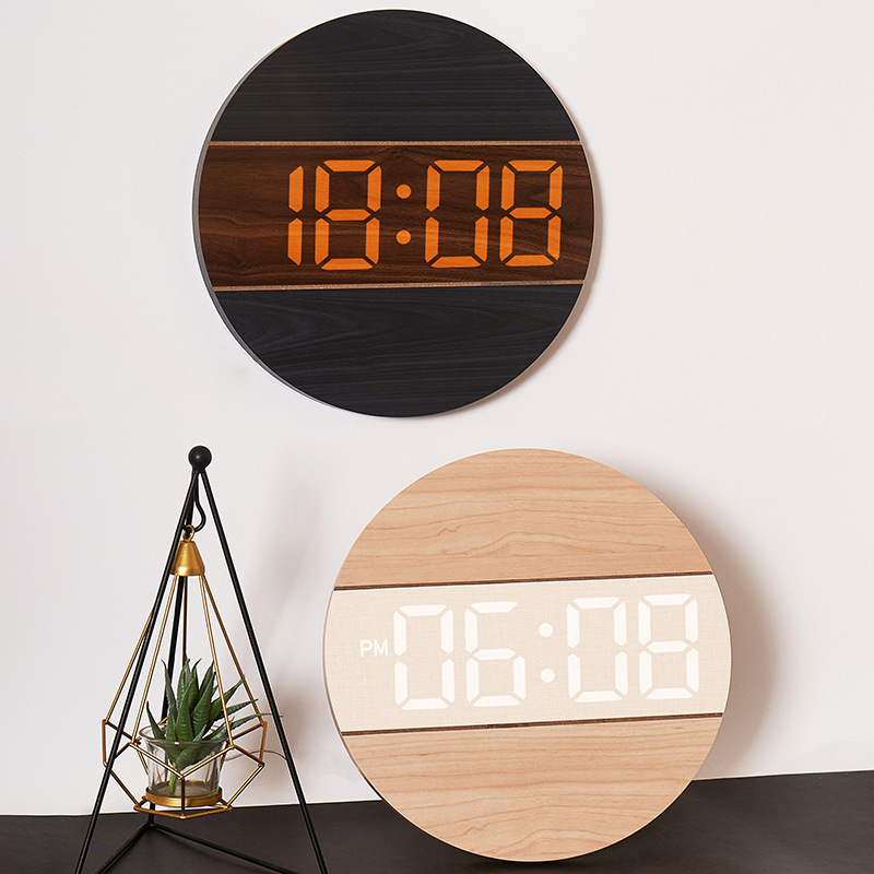 Creamy-style Home Wall Clock With A Unique Design