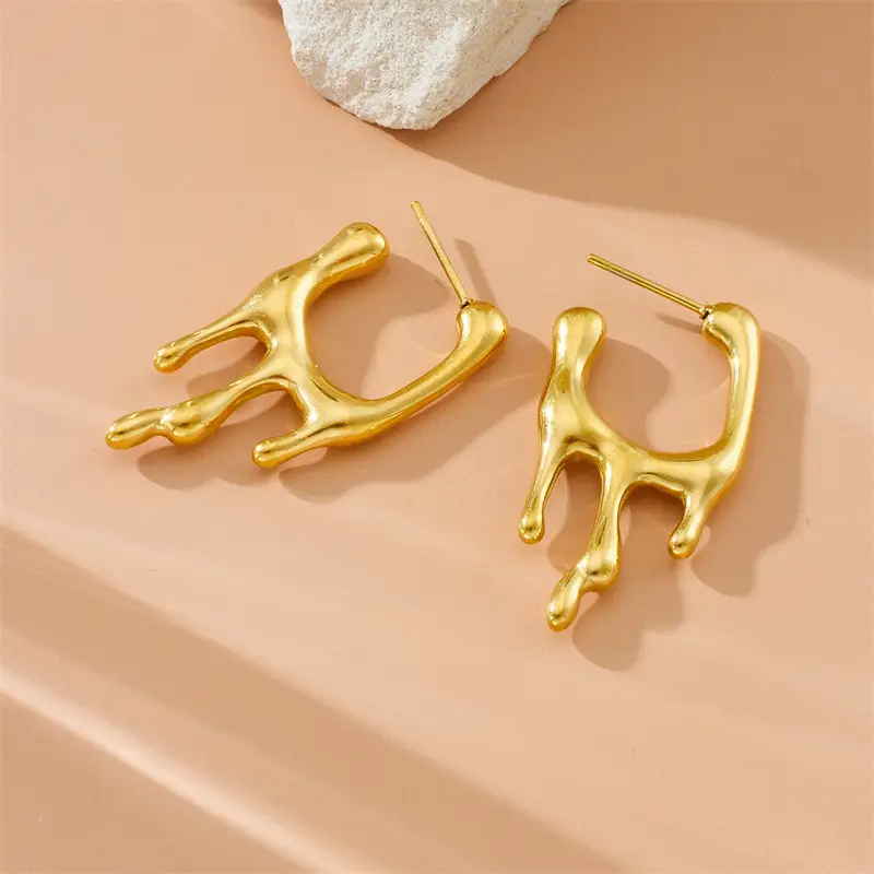 Fashion Lava Type Special-interest Design Female Earrings