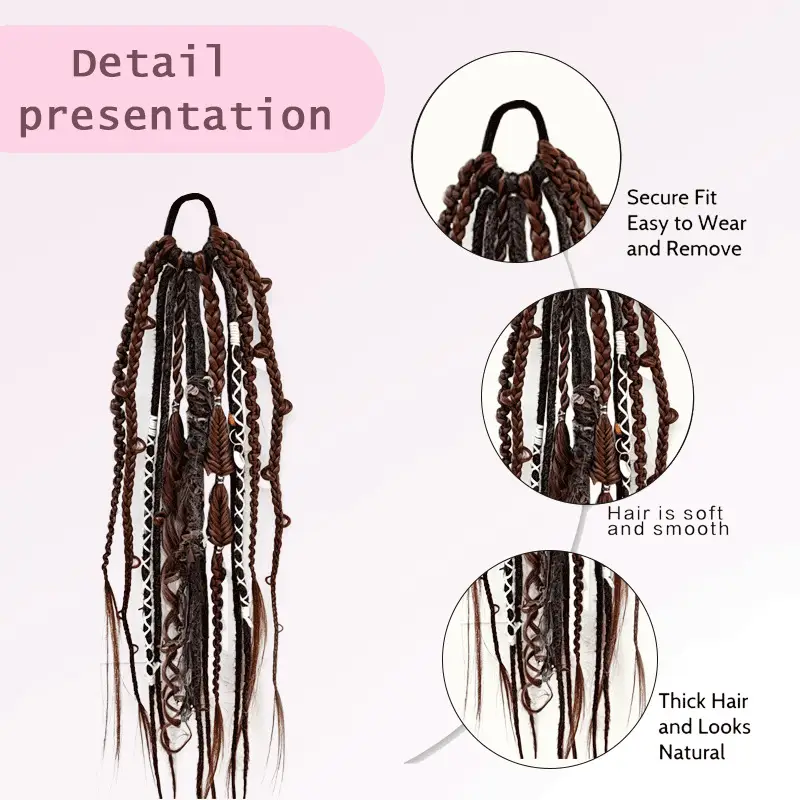 Bohemian Braided Wig Crafted In A Wild Untamed Style