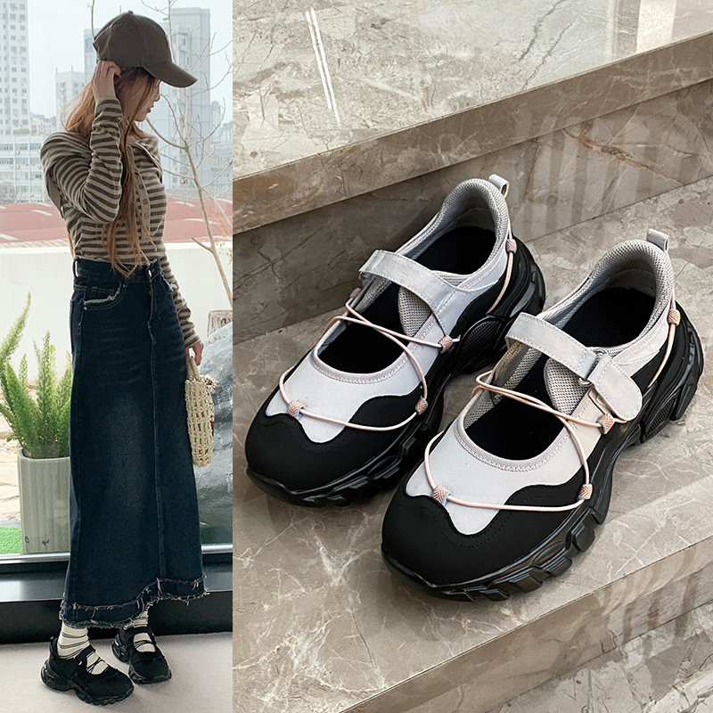 Chunky-soled Youthfully Cute Mary Jane Platforms Pumps — worn view 2