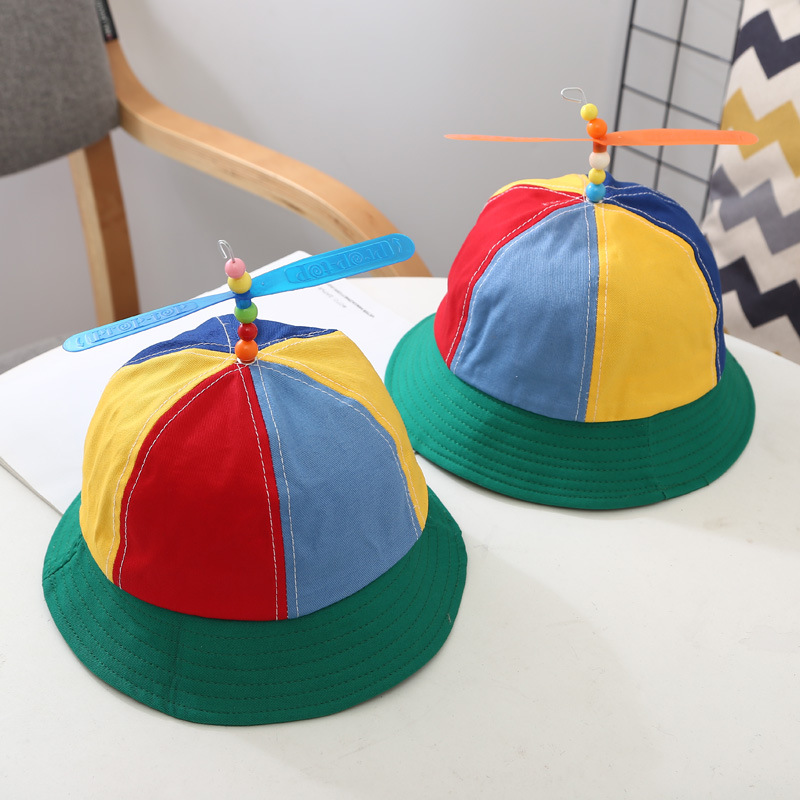 Children's Propeller Bamboo Dragonfly Bucket Hat