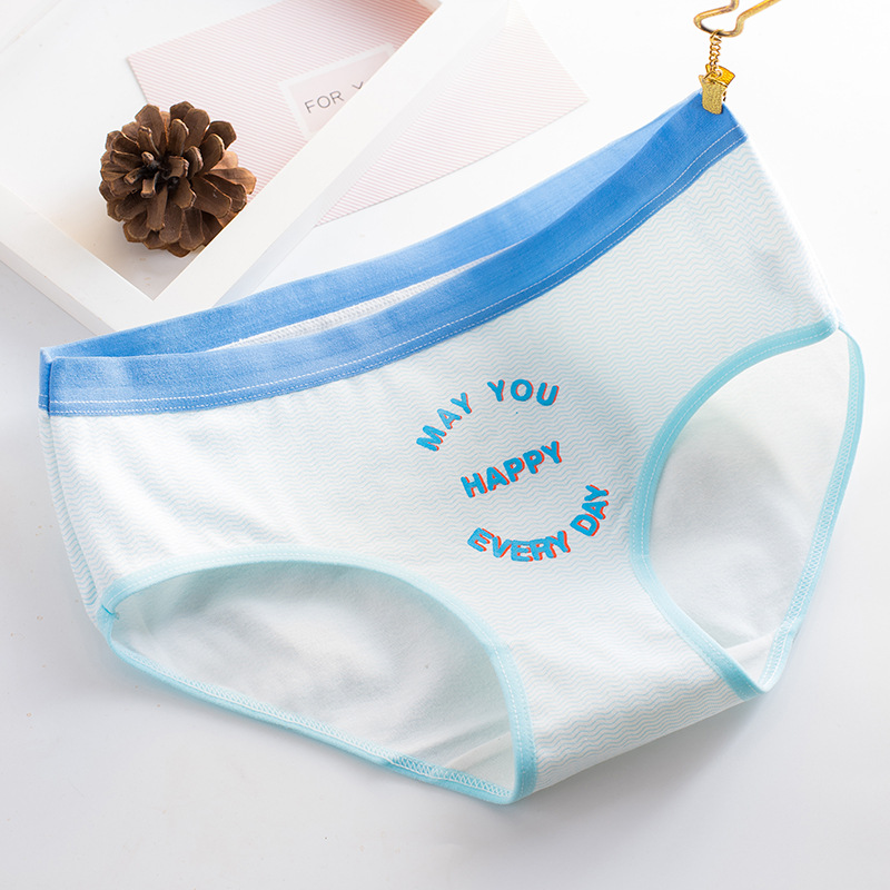 Title 9, Cotton mid waist womens briefs featuring a car...