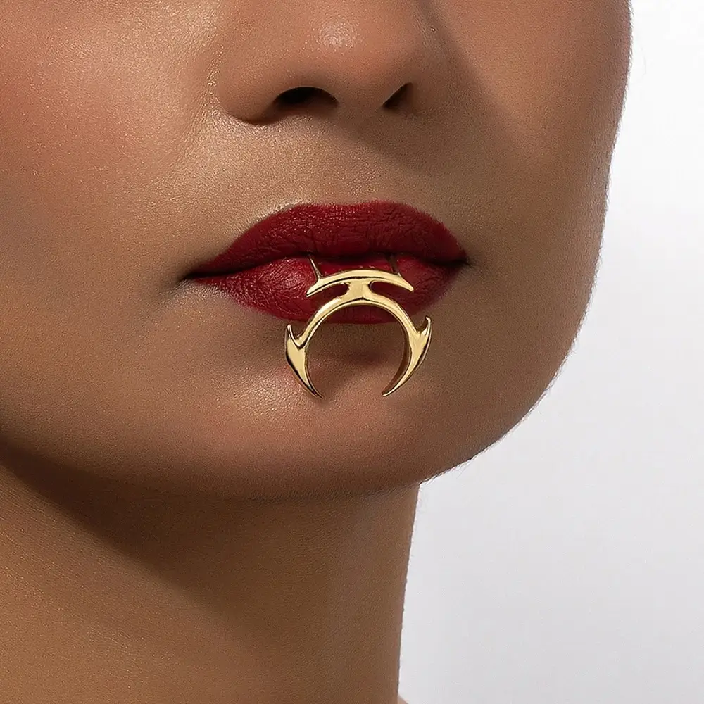 Simple And Stylish Personality Punch-free Lip Clip