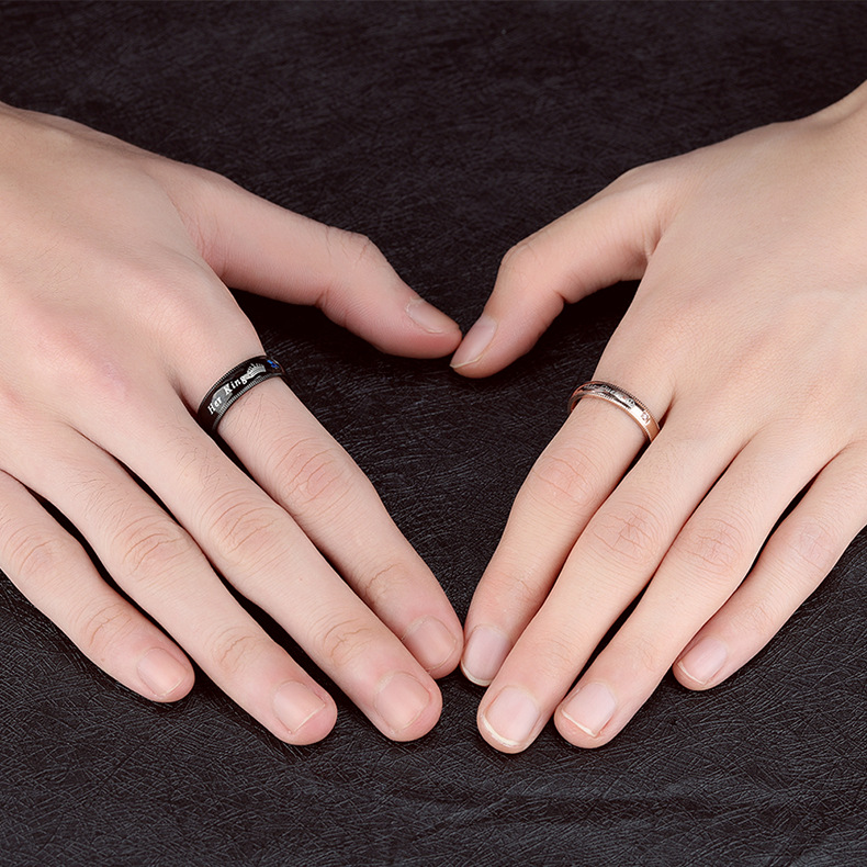 Title 5, Bague couronne diamant pour couples, symbole d...