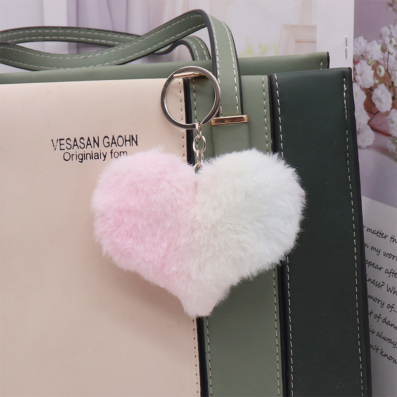 Cute Simple Colorful Love Plush Key Chain Pendant Butterfly