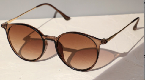 New Artistic Round Frame Women's All-match Face-looking Small Sunglasses - Image 8