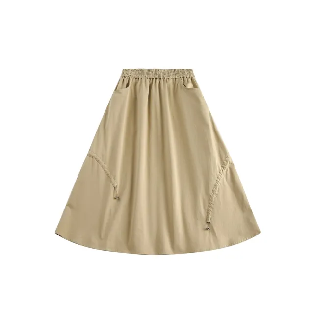 Autumn New Skirt For Women Khaki - Shop at LoveMi