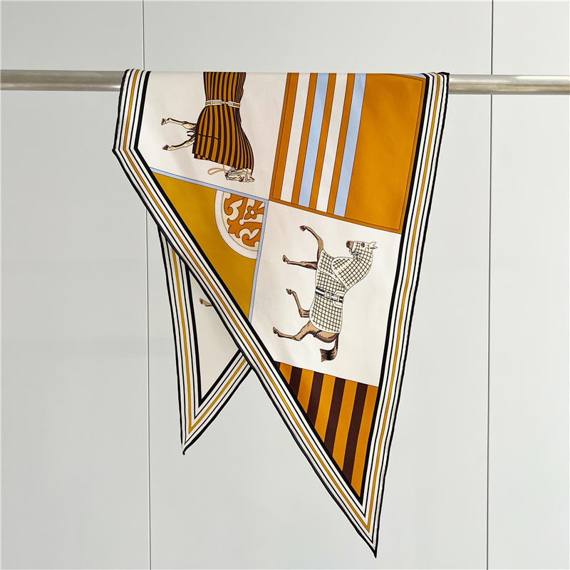 Twill Silk Scarf Women’s Light Luxury