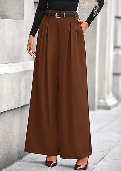 Women's pleated pants – all colors displayed together overview