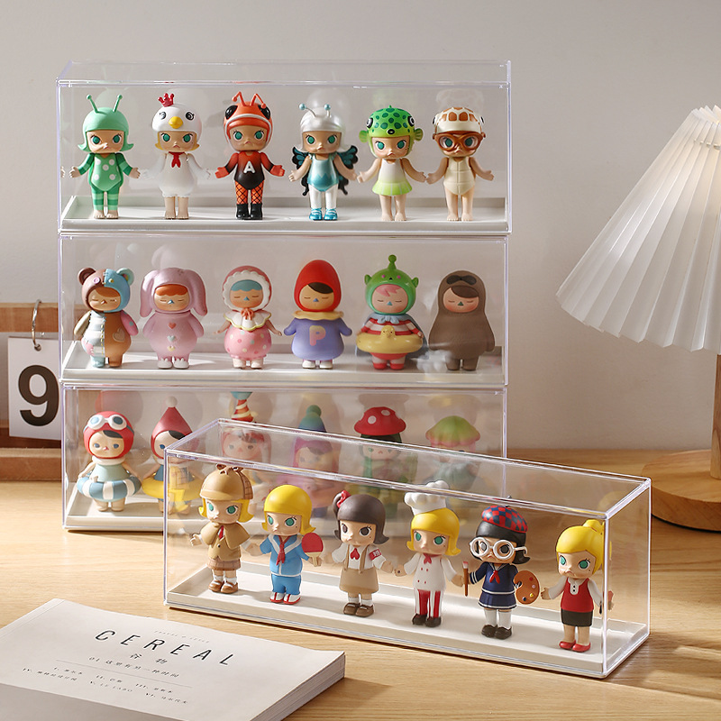 Waterproof Dustproof Moisture-proof Anti-inverted And Transparent Desktop Hand-made Storage Box