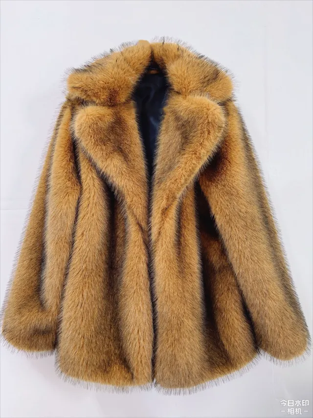 Fur Mid length Coat Suit Warm Fur Coat Picture Color - Shop at LoveMi