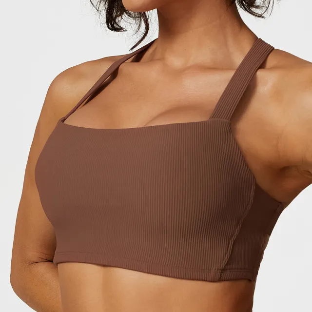 Sports Underwear Yoga Pants Loose Drawstring Long Sleeve Yoga Wear Suit Cappuccino Bra 2347 S - Shop at LoveMi