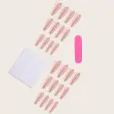 Nail Art Aurora Finished Long Stickers Laser Nail Tips view 5
