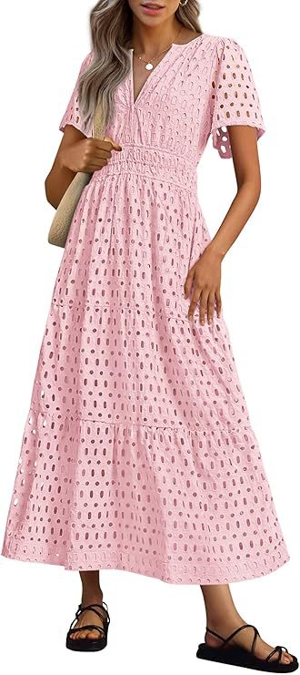 Women's Long Flowing Beach Vacation Dress