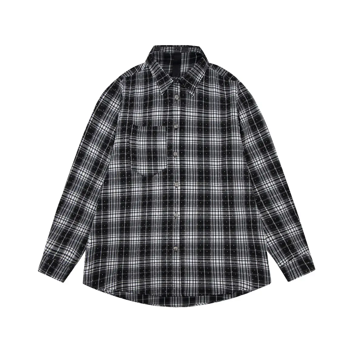 Rhinestone Striped Plaid Men And Women