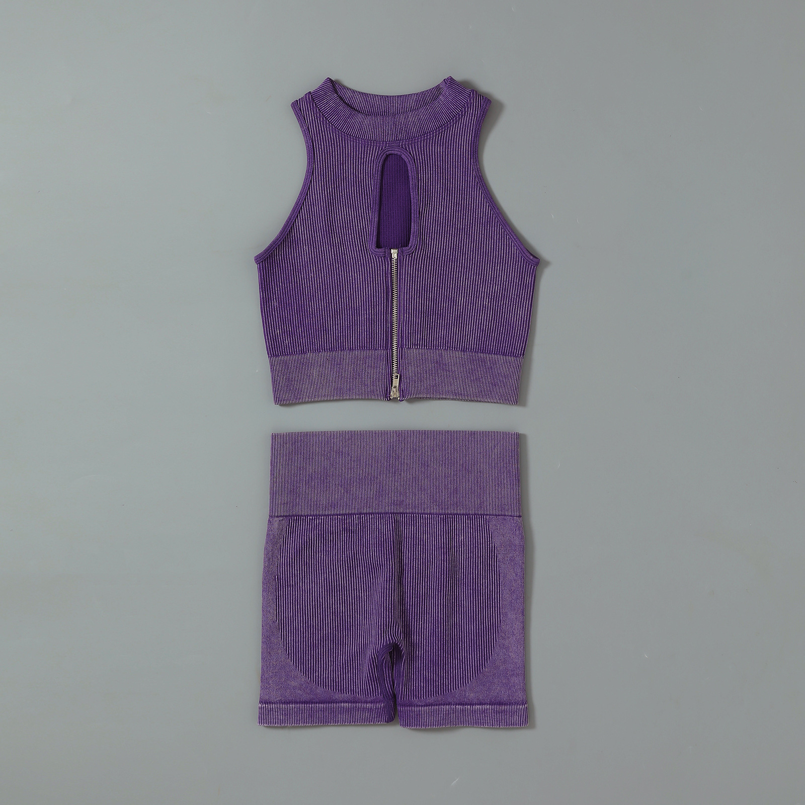 Single Layer Seamless Yoga Suit Without Chest Pad Vest Shorts