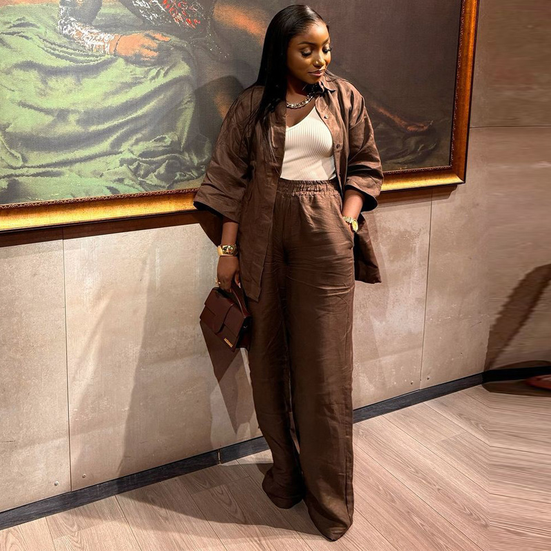 Three-quarter Sleeve Top Two-piece Pants Summer