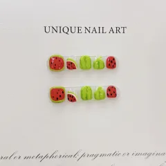 Children Wear Armor Hand Painted Watermelon Nail Tip - C61 Children'S Armor - View 1