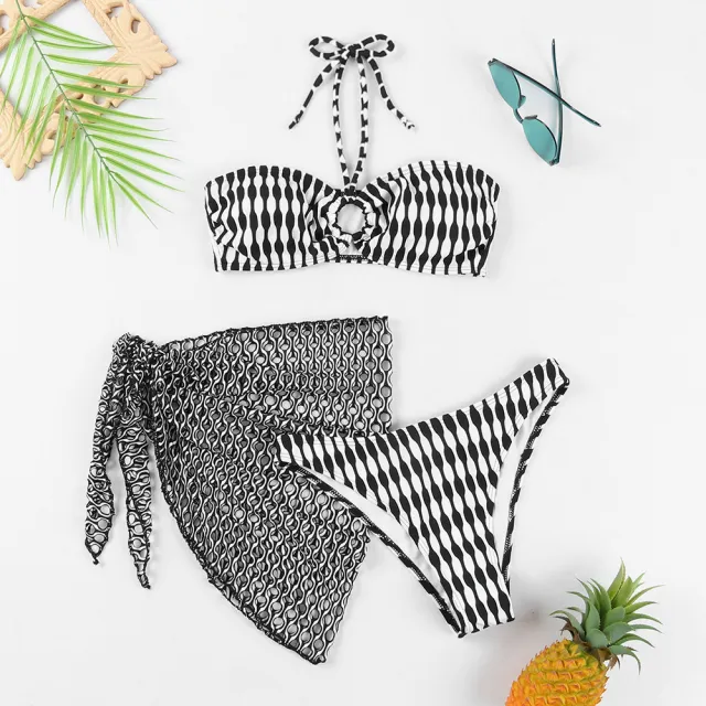 Women's Two piece Swimsuit Bikini Tube Top Three piece Suit Image Color 2 S - Shop at LoveMi