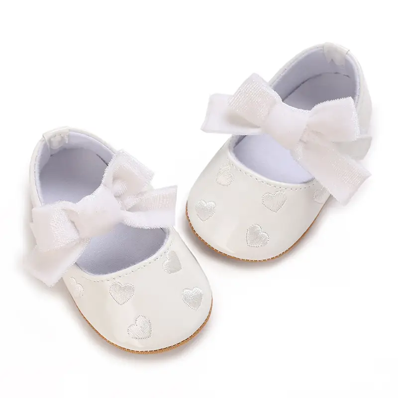 Baby Girl Bowknot PU Soft Bottom Toddler Shoes