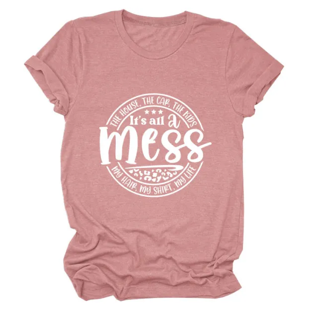 Round Neck T shirt The House Car The Kids Top Gold - Shop at LoveMi