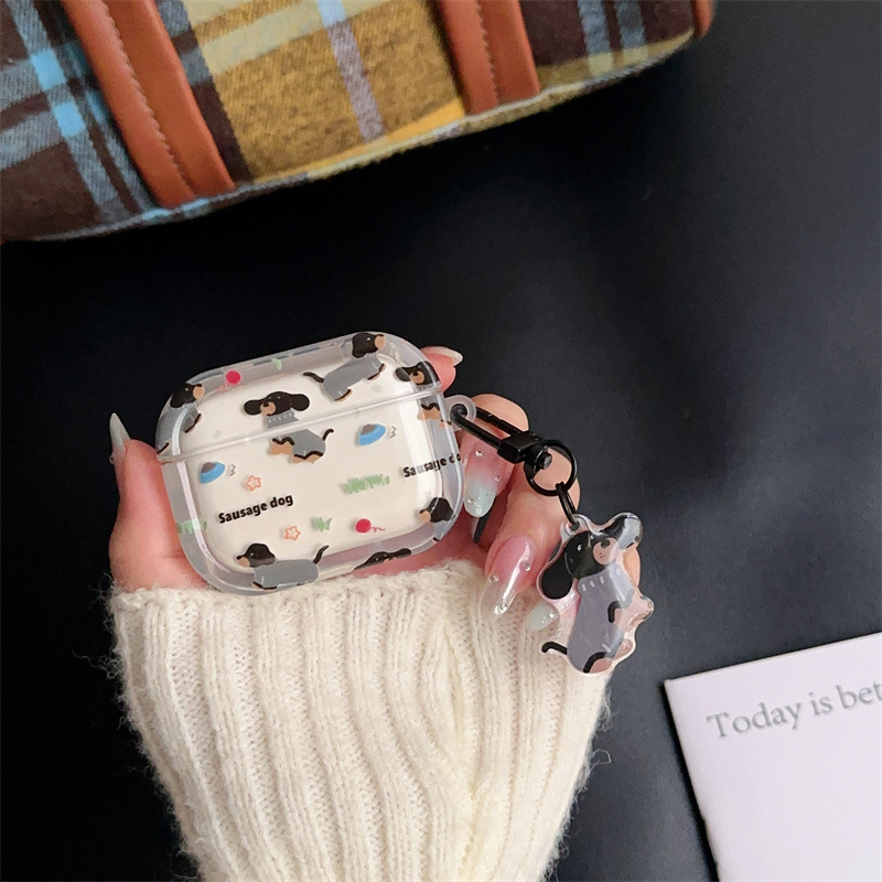 Creative Personality Cartoon Sweater Sausage Dog Bluetooth Headset Pro Protective Cover