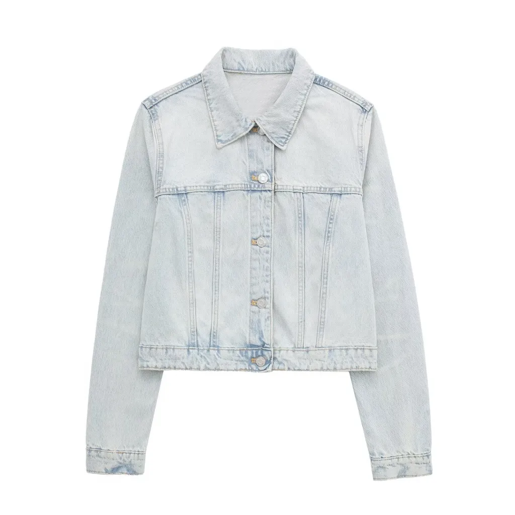 Fashion Women's Casual Denim Jacket Coat - Denim Jacket