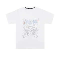 Butterfly Pattern Fashion Brand Short Sleeve T-shirt Women's Comfortable Loose Style Top Women - 2 Style-Xl - View 1