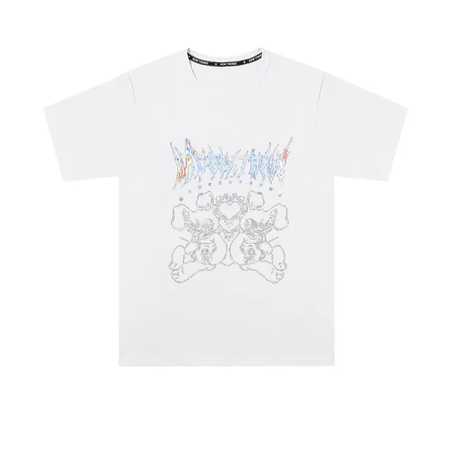 Butterfly Pattern Fashion Brand Short Sleeve T shirt Women's Comfortable Loose Style Top Women 2 Style Xl - Shop at LoveMi