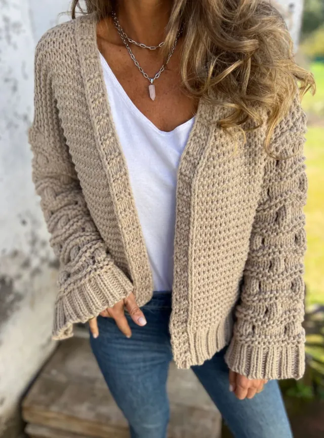 Winter Fashion Solid Color Cardigan Women Gray - Shop at LoveMi