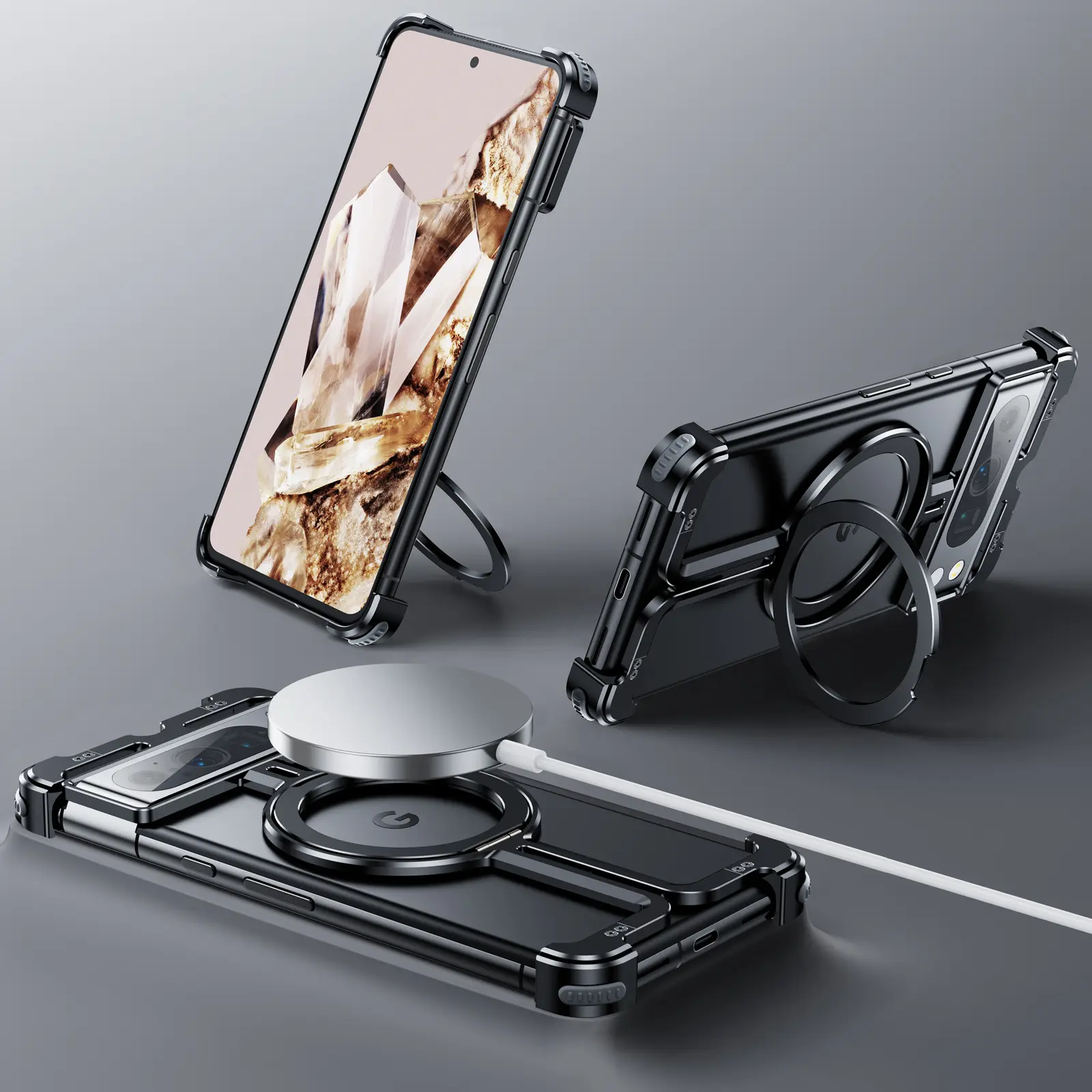 Phone Case Metal Magnetic Bracket Pixel9pro Fold