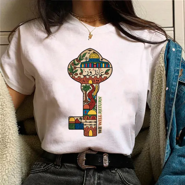 Palestine T shirts Women Comic Japanese Tshirt Female Funny Style 13052 - Shop at LoveMi