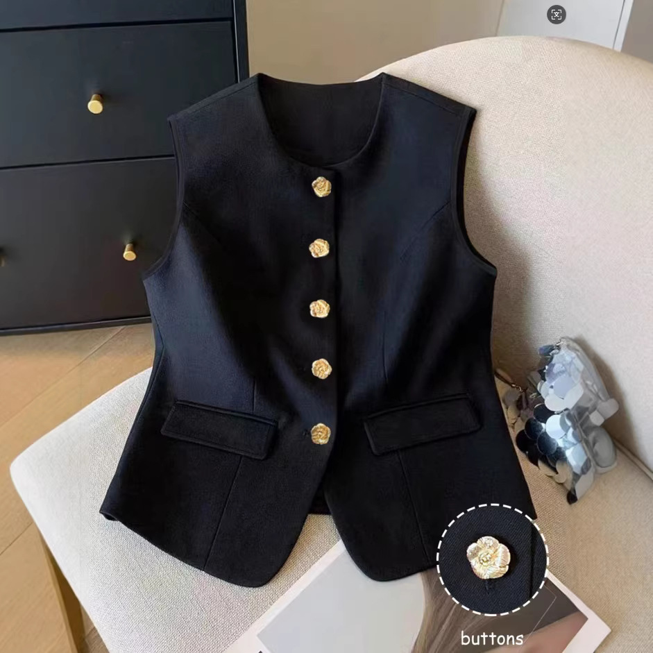 Womens Fashionable Relaxed-fit Niche-style Vest
