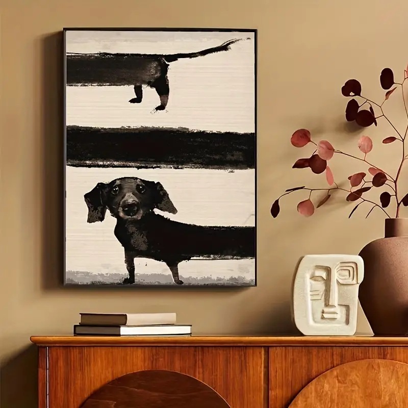 Modern Simple Personality Creative Puppy Hanging Painting