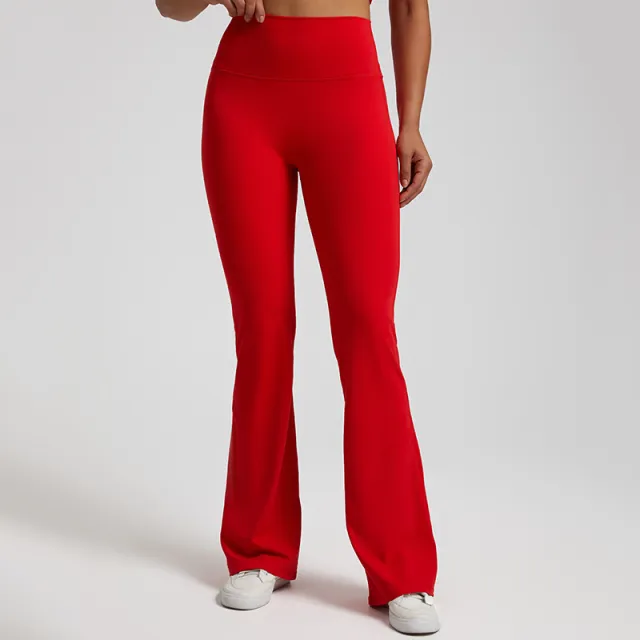 Women's Fashionable New Yoga Wide leg Pants 4069 Christmas Red - Shop at LoveMi