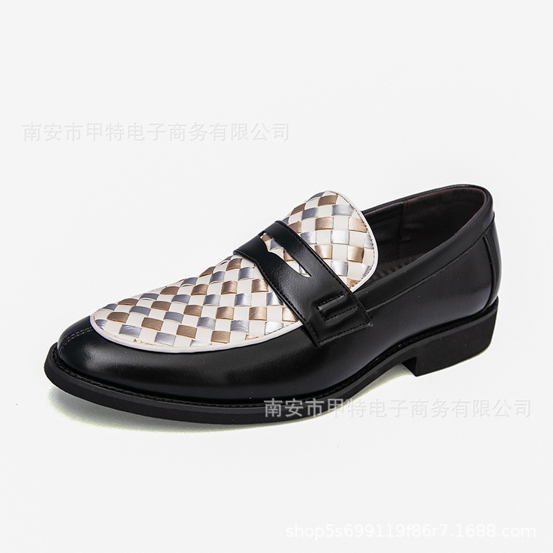 Mens Casual Pointed-toe Leather Shoes