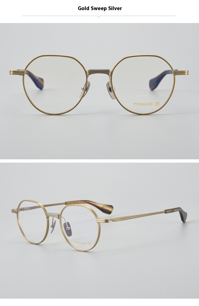 Ultra Light Pure Titanium Vintage Round Frame Spectacle - Image 19