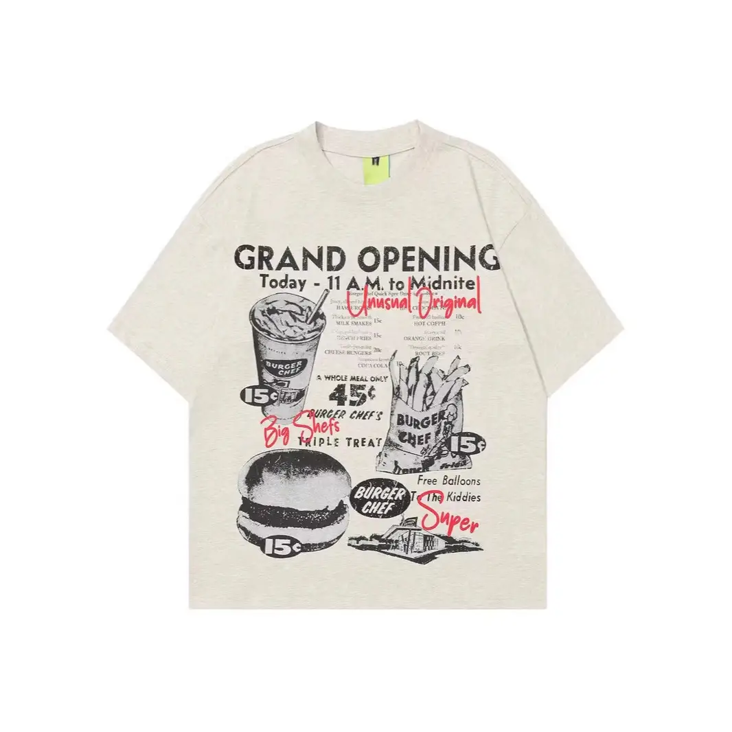Pure Cotton Short-sleeve Unisex Trendy Brand Laid-back Style Loose Casual
