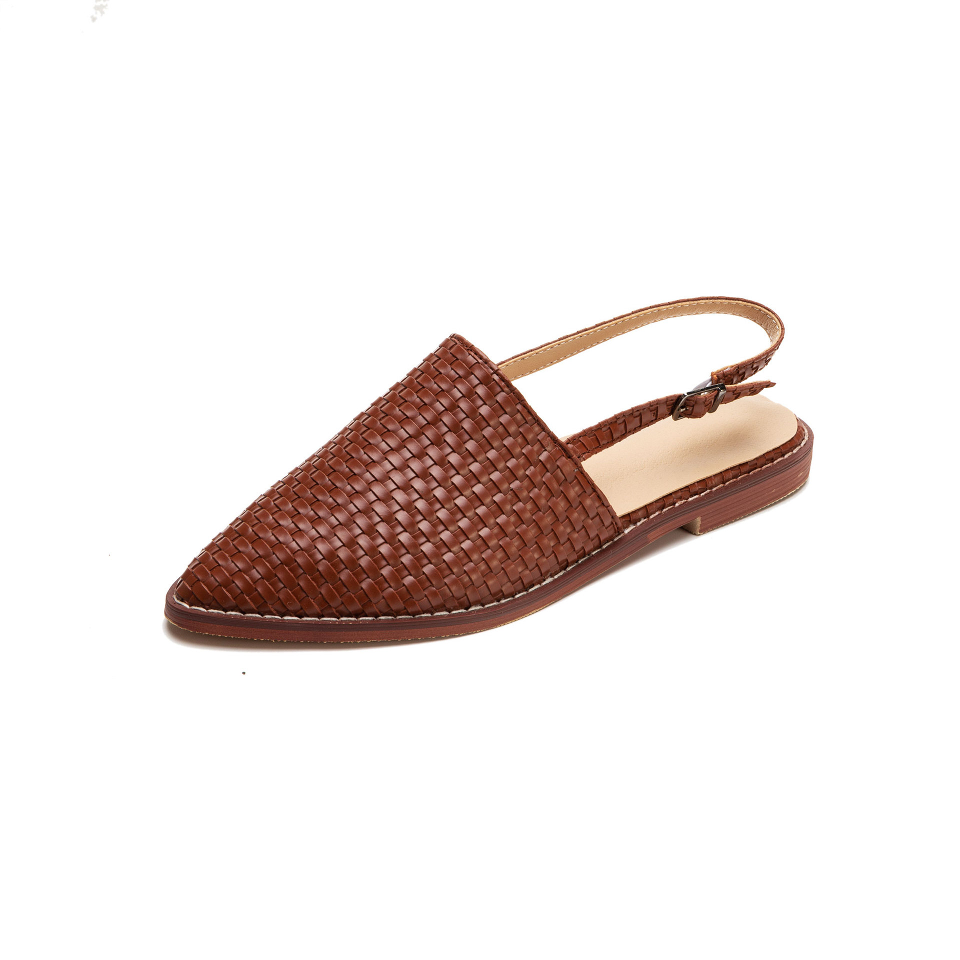 Extra-large Plus-size Woven-toe Sandals For Women