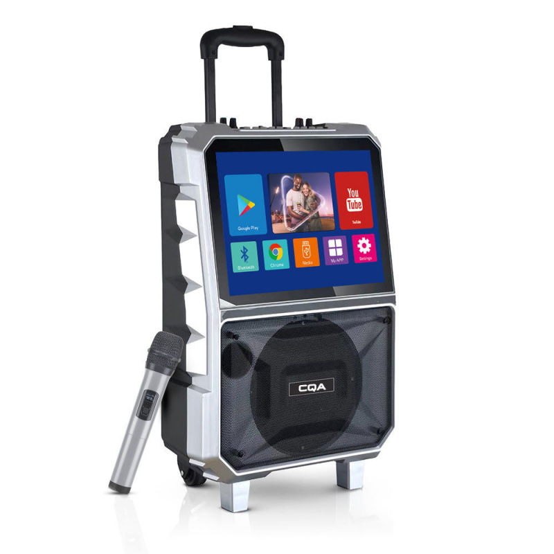 Machine à karaoké home KTV tout-en-un avec écran et deux microphones – Image 2