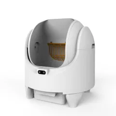 Fully Automatic Cat Litter Box With Large Space Intelligent Shovel Machine - White - View 1