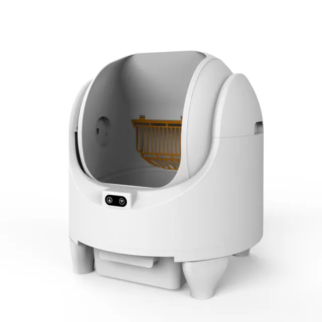 Fully Automatic Cat Litter Box With Large Space Intelligent Shovel Machine White - Shop at LoveMi