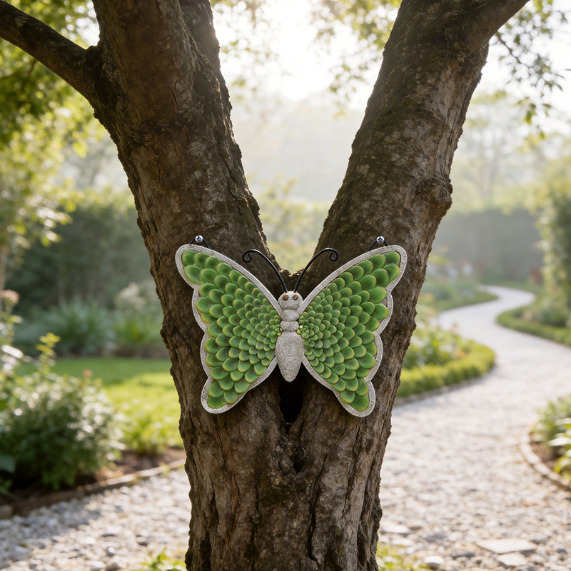 Butterfly Succulent Tree Hanging Ornament, picture 3 of 4