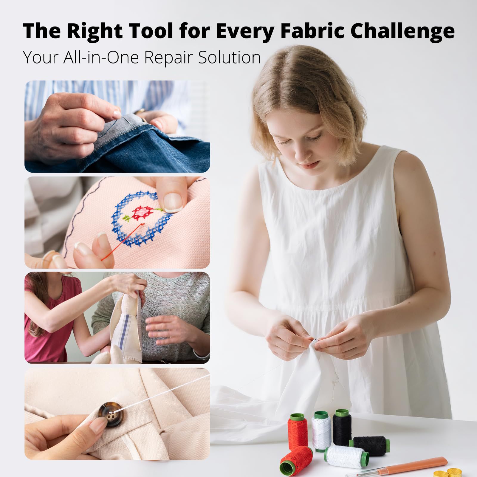 Handmade Traditional Knitting And Sewing Kit