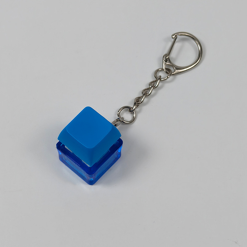 Stress-relief Keychain Toy With Finger-popping Buttons For Venting