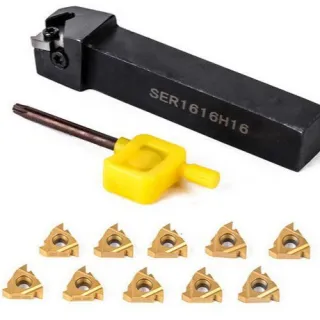 SER1616H16 CNC Knife Back 10 Pieces 16ER AG60 Blade 1 Wrench