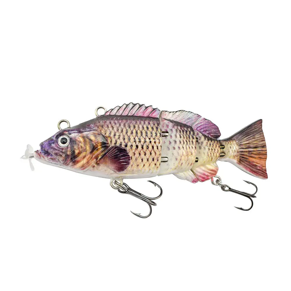 95mm LED Light Automatic Swimming Bait Propeller Multi-section