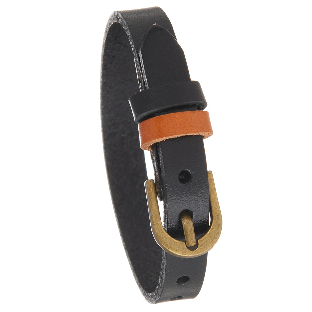 Leather Geometric Bracelet