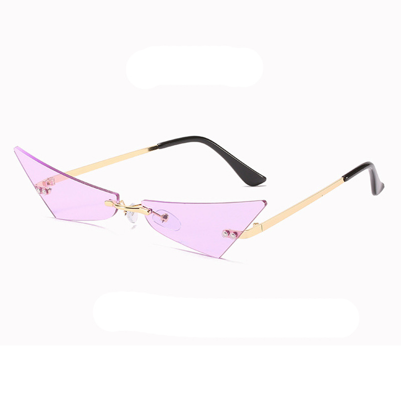 Gold Frame Purple Lens